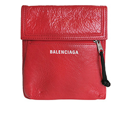 Balenciaga Explorer CrossBody Pouch, Leather, Red, 2*? ??